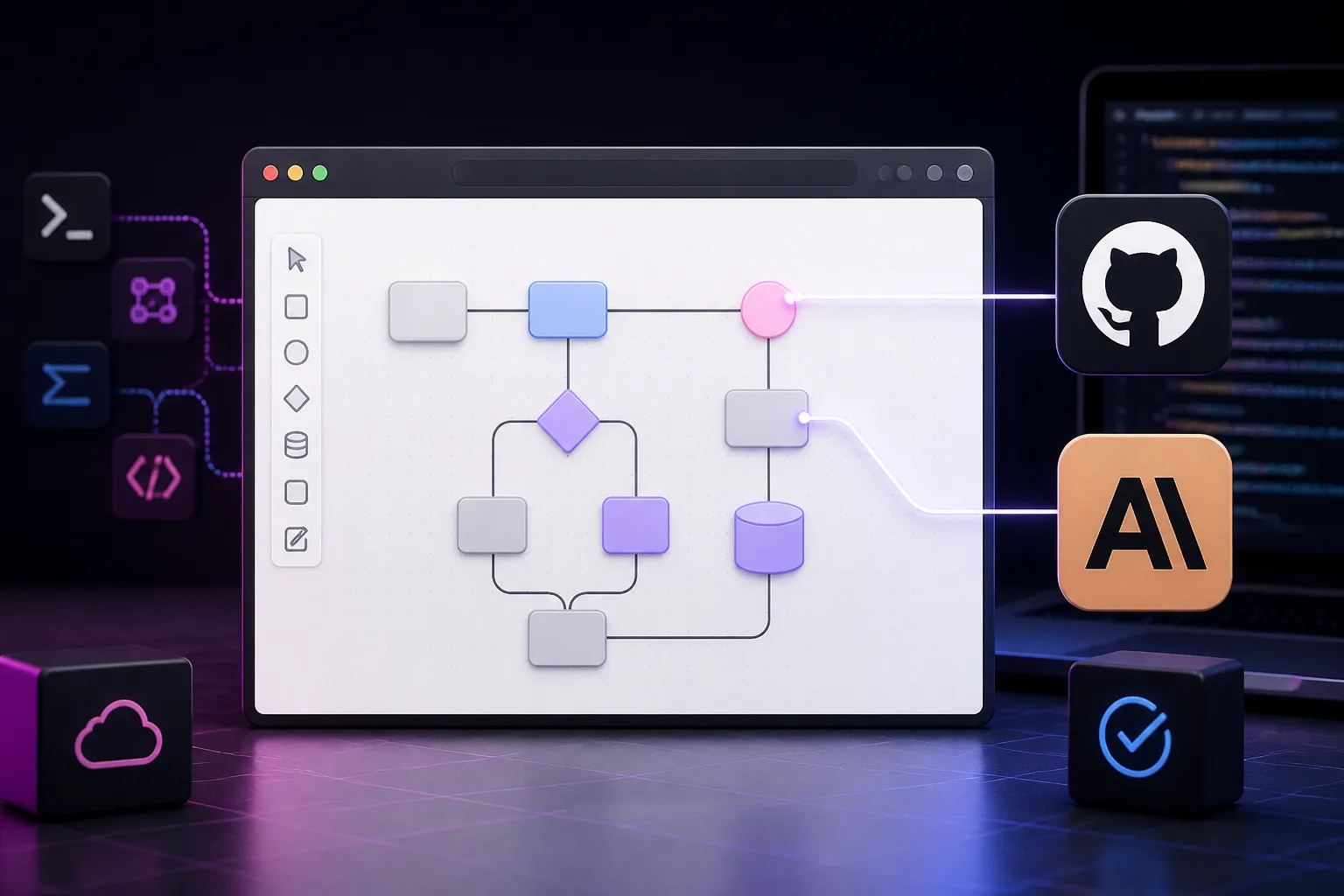 OpenFlowKit 2: Free, local-first diagram canvas with AI and code links